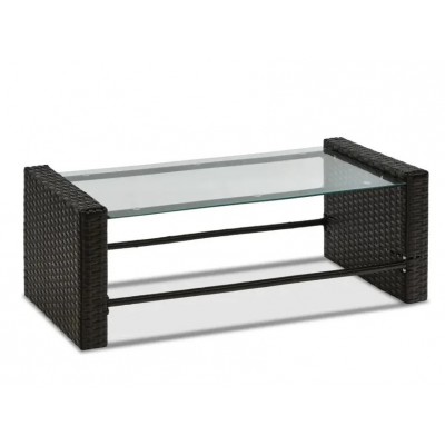 Комплект садовой мебели Divan24 Кипр из искусственного ротанга, диван, 2 кресла и стол, цвет венге