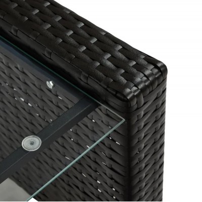 Комплект садовой мебели Divan24 Кипр из искусственного ротанга, диван, 2 кресла и стол, цвет венге