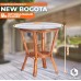 Комплект садовой мебели Tetchair NEW BOGOTA из натурального ротанга, диван, 2 кресла, стол и пуф, коричневый цвет