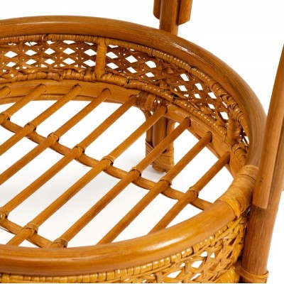 Комплект садовой мебели Tetchair PELANGI из натурального ротанга, стол и 4 кресла, цвет бежевый